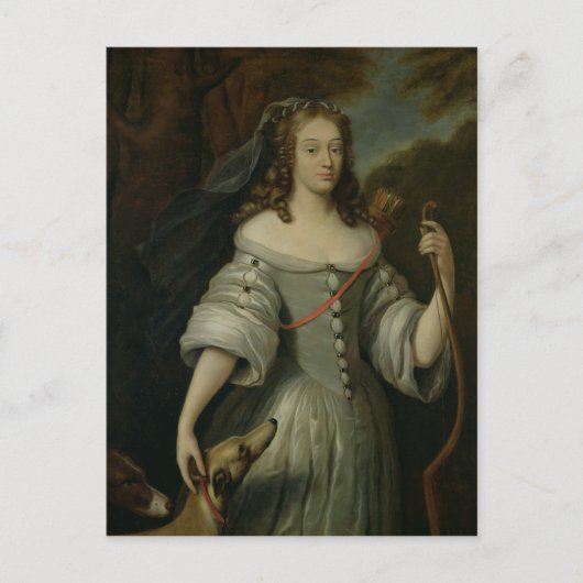 Portret van Francoise Louise de la Baume Briefkaart (Voorkant)
