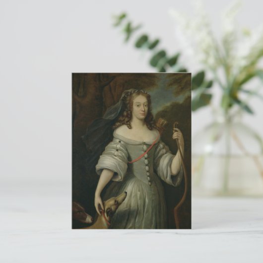 Portret van Francoise Louise de la Baume Briefkaart (Staand voorkant)