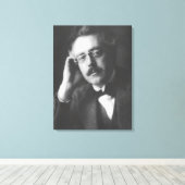 Portret van Frank Bridge (1879-1941) (foto) Canvas Afdruk (Insitu (Houten vloer))