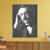 Portret van Frank Bridge (1879-1941) (foto) Canvas Afdruk (Insitu (Woonkamer))