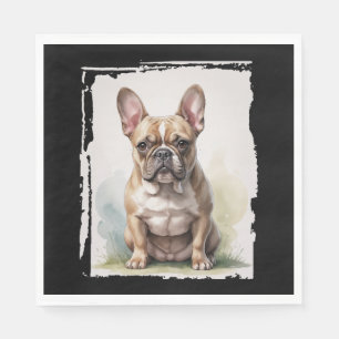 Portret van Franse Bulldog Servet