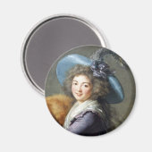 Portret van Franse revolutionaire dame Magneet (Voorkant / Achterkant)