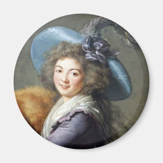Portret van Franse revolutionaire dame Magneet (Voorkant)
