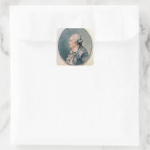 Portret van Franz Anton Mesmer Vierkante Sticker (Tas)