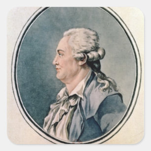 Portret van Franz Anton Mesmer Vierkante Sticker