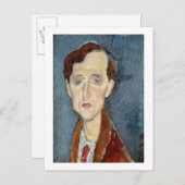 Portret van Franz Hellens, 1919 (olie op canvas) Briefkaart (Voorkant / Achterkant)