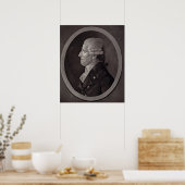 Portret van Franz Joseph Haydn Poster (Keuken)