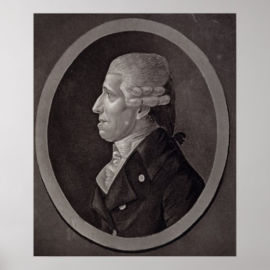Portret van Franz Joseph Haydn Poster (Voorkant)