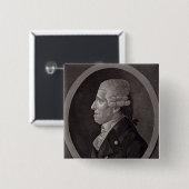 Portret van Franz Joseph Haydn Vierkante Button 5,1 Cm (Voorkant /achterkant)