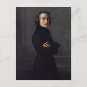 Portret van Franz Liszt 1839 Briefkaart