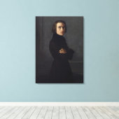 Portret van Franz Liszt 1839 Canvas Afdruk (Insitu (Houten vloer))