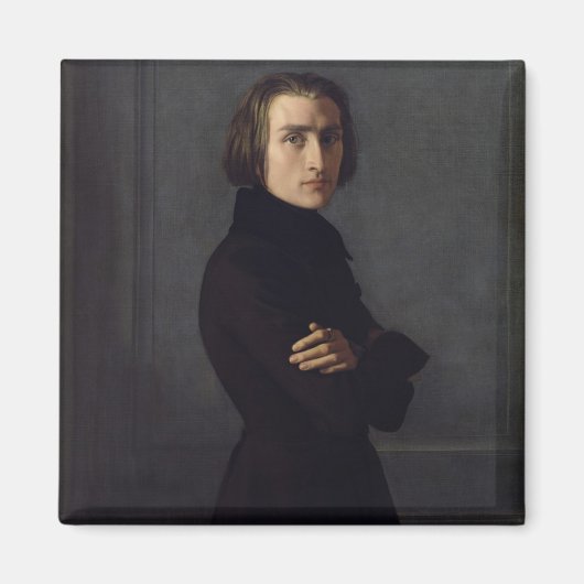 Portret van Franz Liszt 1839 Magneet (Voorkant)