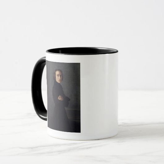 Portret van Franz Liszt 1839 Mok (Voorkant links)