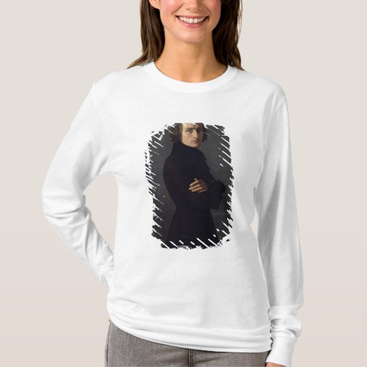 Portret van Franz Liszt 1839 T-shirt (Voorkant)