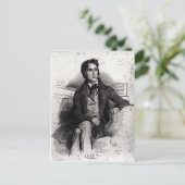 Portret van Franz Liszt August 1832 Briefkaart (Staand voorkant)