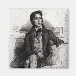 Portret van Franz Liszt August 1832 Magneet