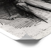 Portret van Franz Liszt August 1832 Poster (Hoek)