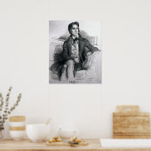 Portret van Franz Liszt August 1832 Poster (Keuken)