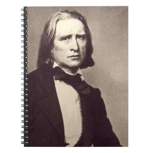 Portret van Franz Liszt Notitieboek (Voorkant)