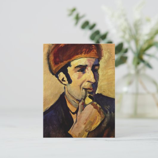 Portret van Franz Marc door August Macke Briefkaart (Staand voorkant)