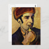Portret van Franz Marc door August Macke Briefkaart (Voorkant / Achterkant)