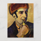 Portret van Franz Marc door August Macke Briefkaart (Voorkant)