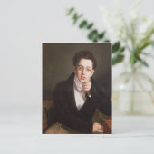 Portret van Franz Schubert, Oostenrijkse componist Briefkaart (Staand voorkant)