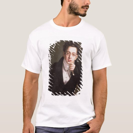Portret van Franz Schubert, Oostenrijkse componist T-shirt (Voorkant)