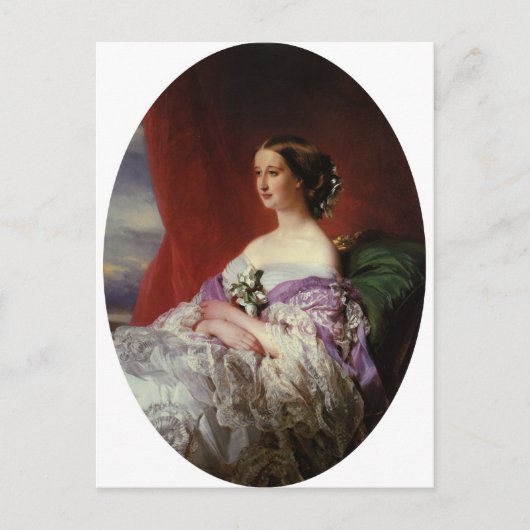 Portret van Franz Xaver Winterhalter Briefkaart (Voorkant)