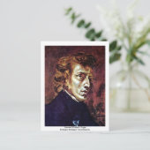 Portret van Frédéric Chopin Briefkaart (Staand voorkant)