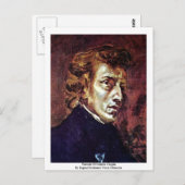 Portret van Frédéric Chopin Briefkaart (Voorkant / Achterkant)