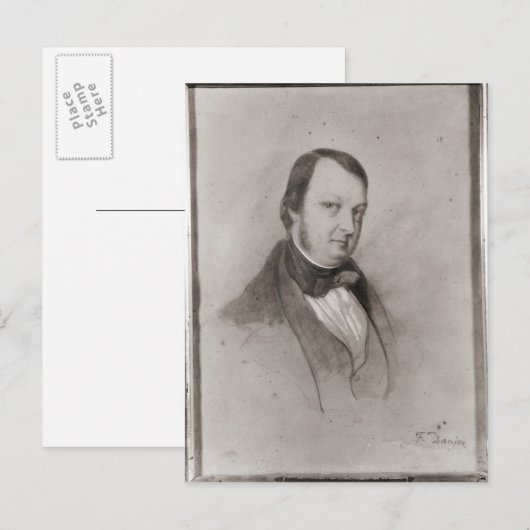 Portret van Frederic Chopin Briefkaart (Voorkant / Achterkant)