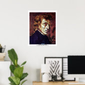 Portret van Frédéric Chopin Poster (Thuiskantoor)