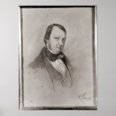 Portret van Frederic Chopin Poster (Voorkant)