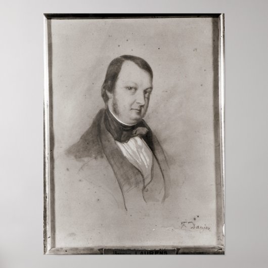 Portret van Frederic Chopin Poster (Voorkant)