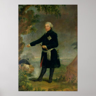 Portret van Frederick II de Grote, 1772 Poster