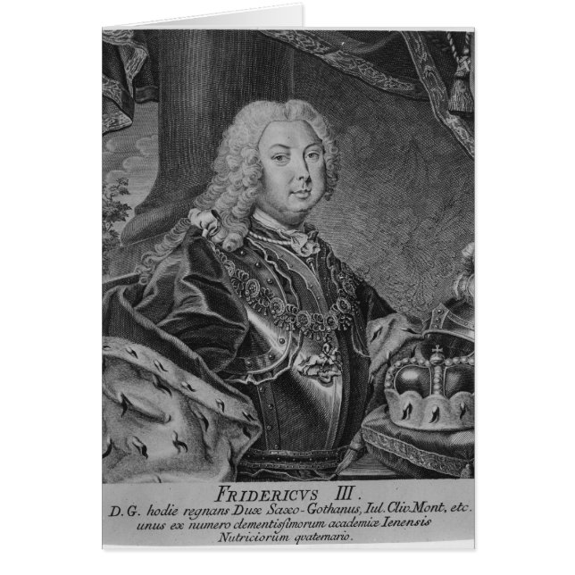 Portret van Frederick III (Voorkant)