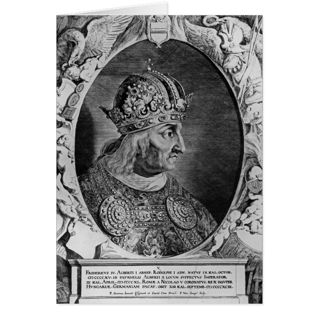 Portret van Frederick IV, Heilige Romeinse keizer (Voorkant)