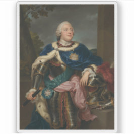 Portret van Frederik Christelijk, vorst van Saksen Sticker