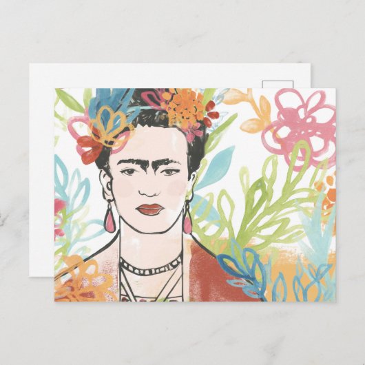 Portret van Frida Kahlo Briefkaart (Voorkant / Achterkant)
