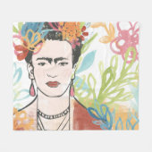Portret van Frida Kahlo Fleece Deken (Voorkant (Horizontaal))