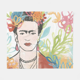 Portret van Frida Kahlo Fleece Deken