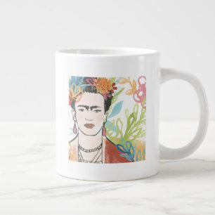 Portret van Frida Kahlo Grote Koffiekop