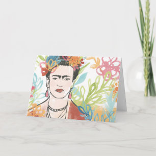 Portret van Frida Kahlo Kaart