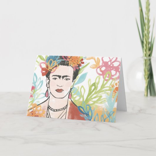 Portret van Frida Kahlo Kaart (Voorkant)
