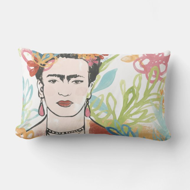 Portret van Frida Kahlo Kussen (Voorkant)