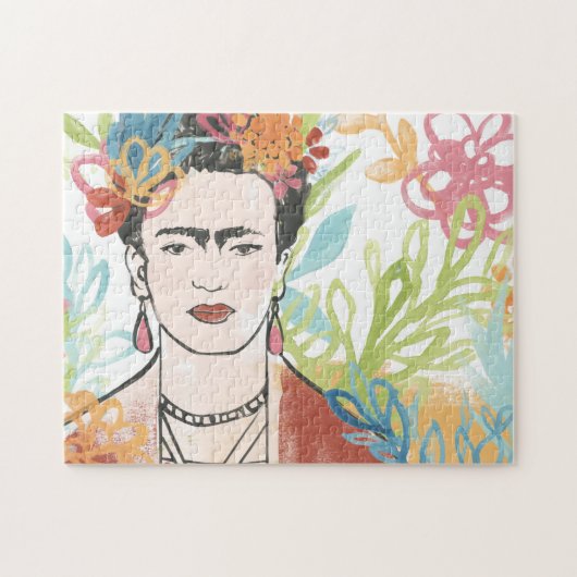 Portret van Frida Kahlo Legpuzzel (Horizontaal)