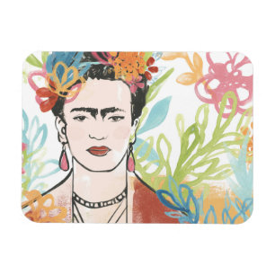 Portret van Frida Kahlo Magneet