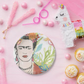 Portret van Frida Kahlo Papieren Bordje (Feest)