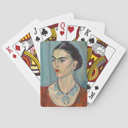 Portret van Frida Kahlo Pokerkaarten (Achterkant)